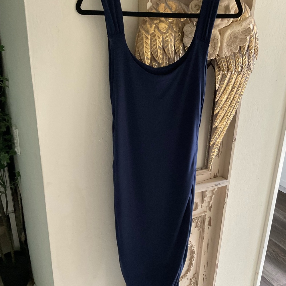Guess Midnight Blue Satin Dress